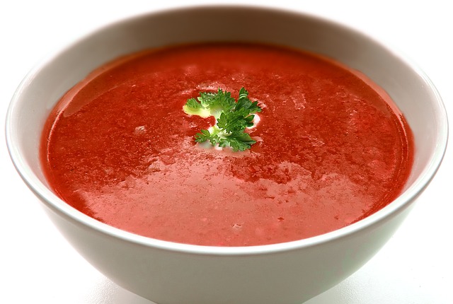 Soupe froide de ratatouille